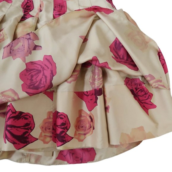 SOPHIE SITBON Floral print silk 2pc Halter dress F 38 US 6 S - Picture 9 of 10
